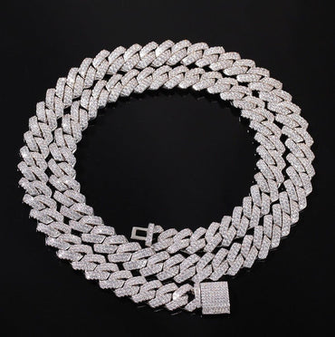 Thick Iced Cuban Chain - Bold and Stylish Jewelry for a Dazzling Look