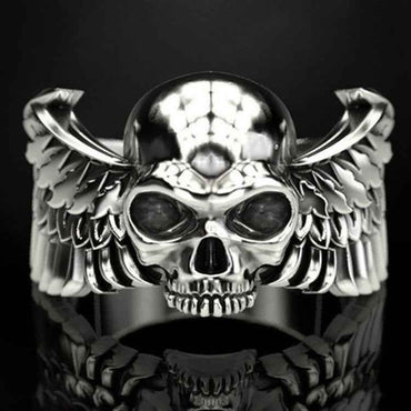 Mens Fashion Punk Skull Ring for Men