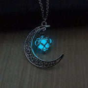 Radiant Crystal Pendant Necklace with Silver Plated Chain