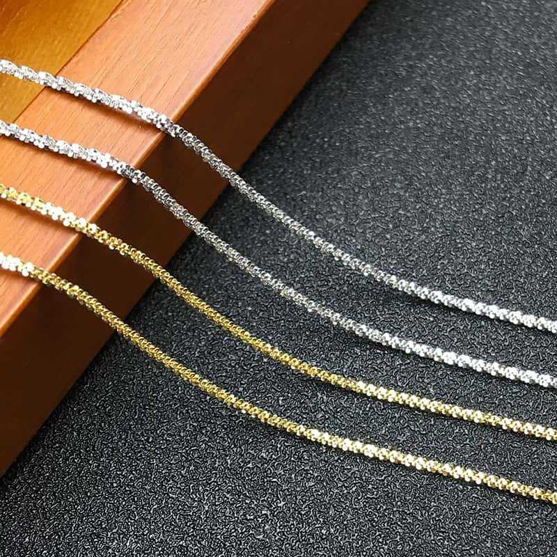 S925 Sterling Silver 18K Gold-Plated Sparkling Starry Sky Necklace For Women