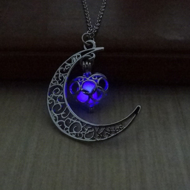 Radiant Crystal Pendant Necklace with Silver Plated Chain