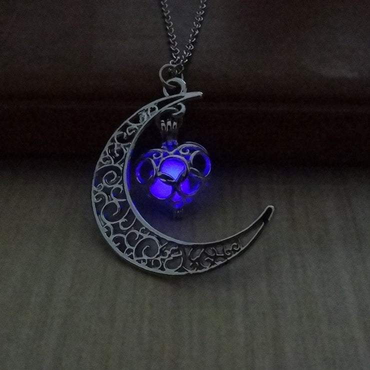 Radiant Crystal Pendant Necklace with Silver Plated Chain