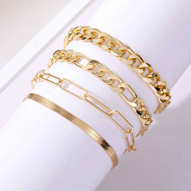Vintage Metal Bracelet Set for Men and Women