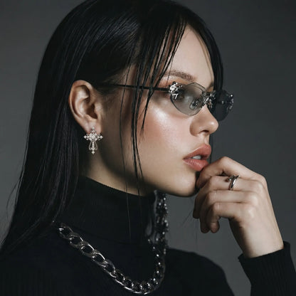 Divine Grace Cross Earrings