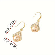 Fashion Water Drop Pearl Earrings - Trendy All-Match Accessories