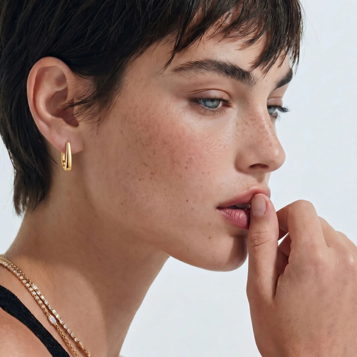 Golden Hour Huggie Earrings | Radiant Links Shop