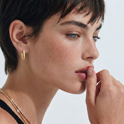 Golden Hour Huggie Earrings | Radiant Links Shop
