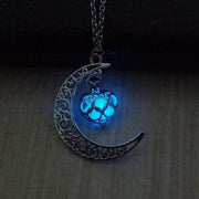 Radiant Crystal Pendant Necklace with Silver Plated Chain