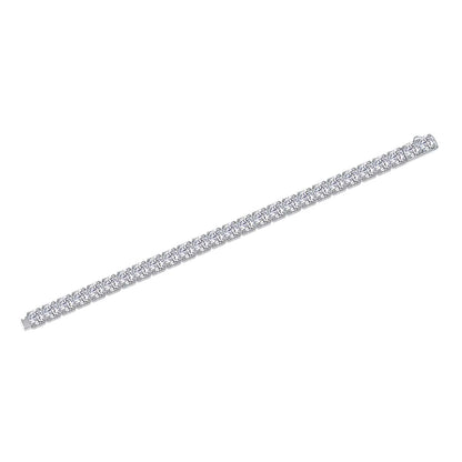 Large Gravitational Pull - A Fashionable And Light Luxury Jewelry Silver Bracelet Set With Top-quality Moissanite, S925 Silver-plated Platinum