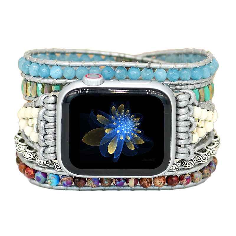 Hand-woven Stone Bead Watch – European and American Popular Accessories