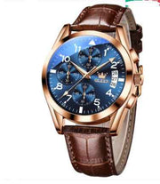 OLEVS Luxury Waterproof Quartz Watch for Men with Luminous Features