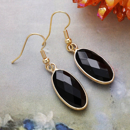 Natural Stone Crystal Earrings European And American Style