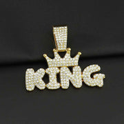 Men's Fashion Necklace with Diamond Pendant in Alloy