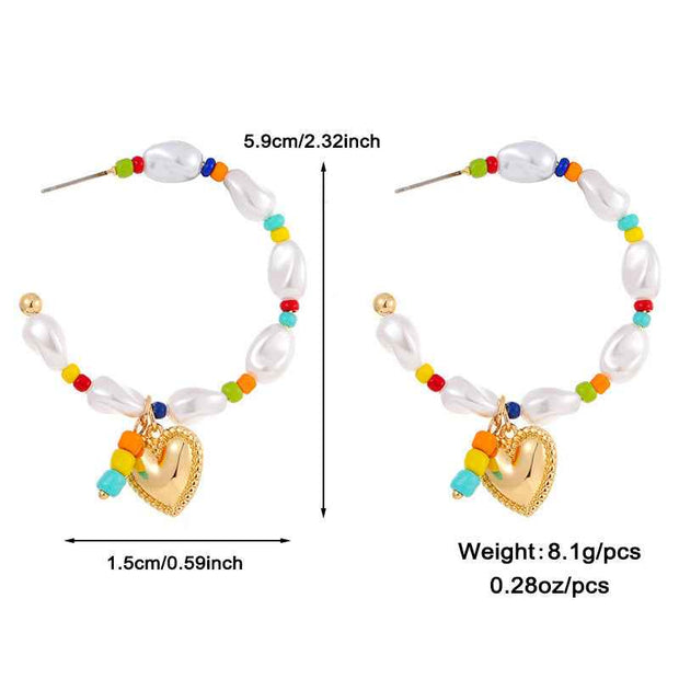 Gold-plated Pearl Necklace with Inlaid Pearls - Multi-row Women&