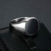 Coolx Black Square Men's Ring - Stylish Accessory for Modern Men