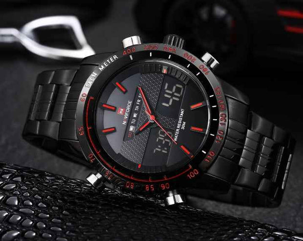 Kairos Naviforce 9024 Men’s Sports Quartz Watch with Dual Display