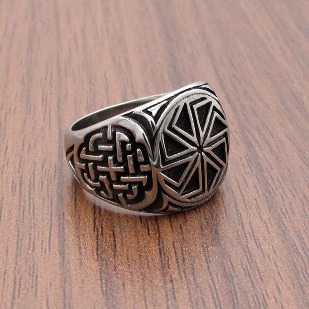 Personalized Viking Ring - Retro Nordic Men&