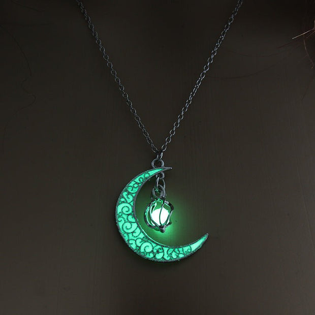 Radiant Crystal Pendant Necklace with Silver Plated Chain