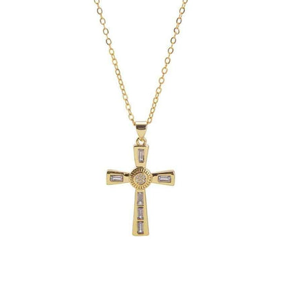Niche Personality Hip Hop Men's Cross Necklace Pendant - Hip Hop Men's Cross Necklace