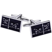 Copper Blue Cufflinks for Men - Elegant Enamel Design