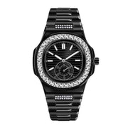 Men's Luxury Diamond Watches - Fashion Alloy Brand Gifts