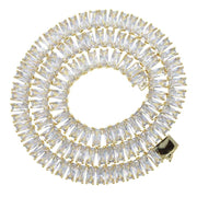 Men's Hip-Hop Zirconia Necklace in Copper Alloy Rectangular Design