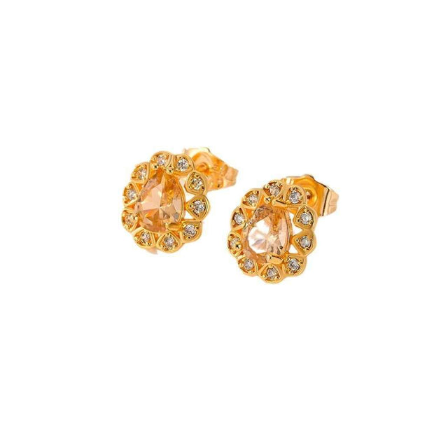 Fashion Multi-Color Zircon Earrings for Women - Stylish Accessories
