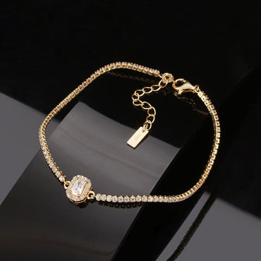 S925 Sterling Silver Tennis Bracelet - Affordable Luxury European and American Fashion