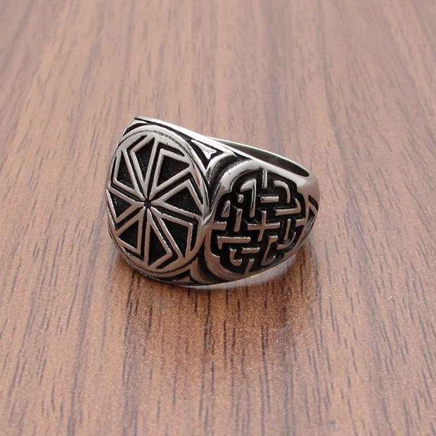 Personalized Viking Ring - Retro Nordic Men&