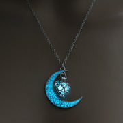Radiant Crystal Pendant Necklace with Silver Plated Chain