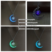 Radiant Crystal Pendant Necklace with Silver Plated Chain