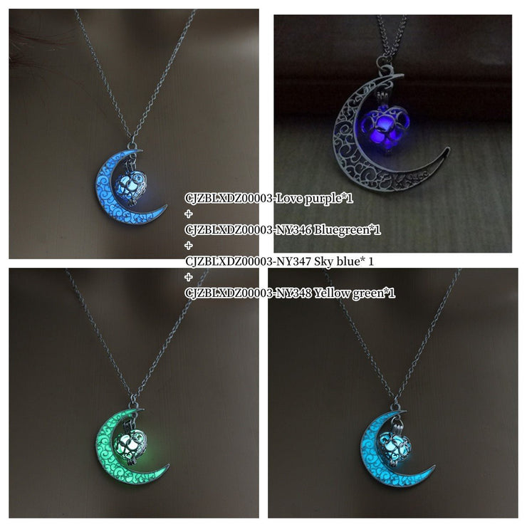 Radiant Crystal Pendant Necklace with Silver Plated Chain
